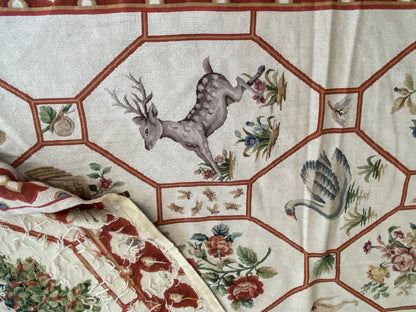 Stark BARENTU SILVER  Diamond Barratta Collection Leopard Deer Bird Flora Zoology 100% Wool 5x9' MSRP USD2300