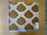 46 EV56 Square 23" x 25" Scalamandre Old World Weavers Rabat Golden Tan Gold Beige Damask Medallion MSRP USD 204/y