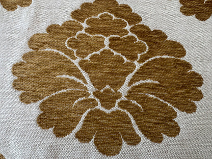 46 EV56 Square 23" x 25" Scalamandre Old World Weavers Rabat Golden Tan Gold Beige Damask Medallion MSRP USD 204/y