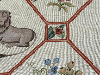 Stark BARENTU SILVER  Diamond Barratta Collection Leopard Deer Bird Flora Zoology 100% Wool 6x10' MSRP USD2700