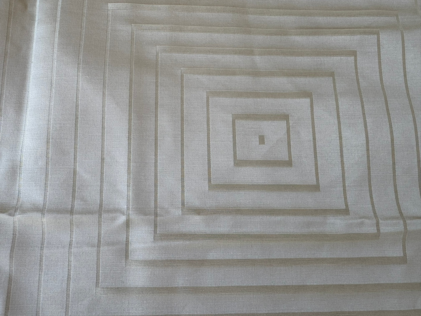 47 EV56 Square 26" x 26" Scalamandre Focal Point Sand Beige Geometric Graphic MSRP USD 282/y