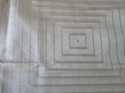 47 EV56 Square 26" x 26" Scalamandre Focal Point Sand Beige Geometric Graphic MSRP USD 282/y