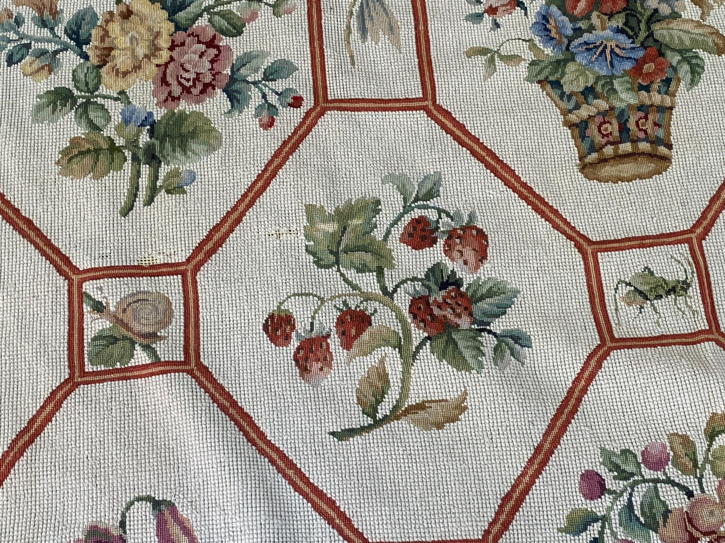 Stark BARENTU SILVER  Diamond Barratta Collection Leopard Deer Bird Flora Zoology 100% Wool 6x10' MSRP USD2700