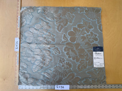 50 EV56 Square 23" x 24" Tassinari and Chatel Volanges Opale Blue Brown Floral Historic MSRP USD 1354/y