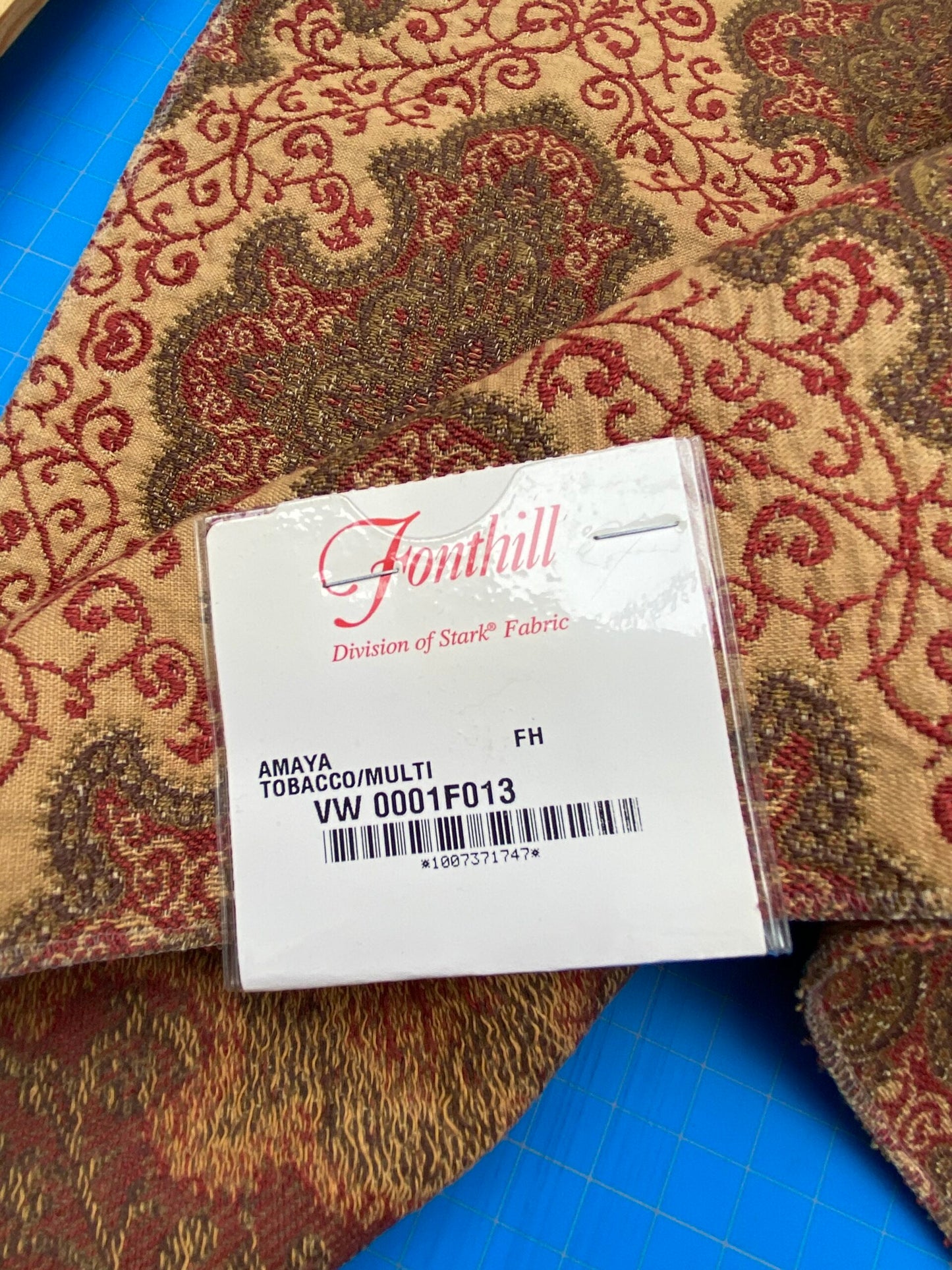 20 Berkbox86 Square Jacquard by Fonthill Amaya Tobacco Multi Brown Red Beige Diamond Ogee Medallion Paisley MSRP 218/y