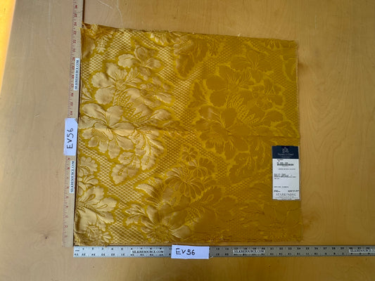 51 EV56 Square 24" x 24" Tassinari and Chatel Volanges Or Yellow Gold Floral Historic MSRP USD 1354/y