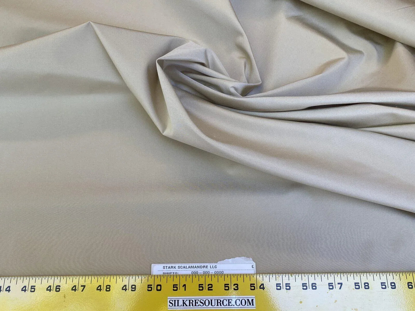 Scalamandre Organzine Tempura Silk Linen Solid Eggshell Beige MSRP USD 272/Y