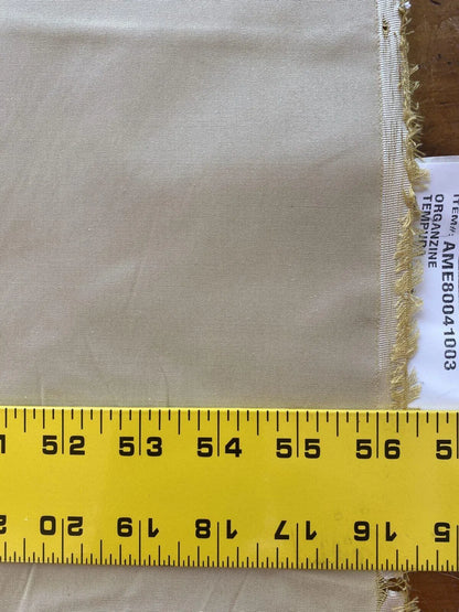 Scalamandre Organzine Tempura Silk Linen Solid Eggshell Beige MSRP USD 272/Y