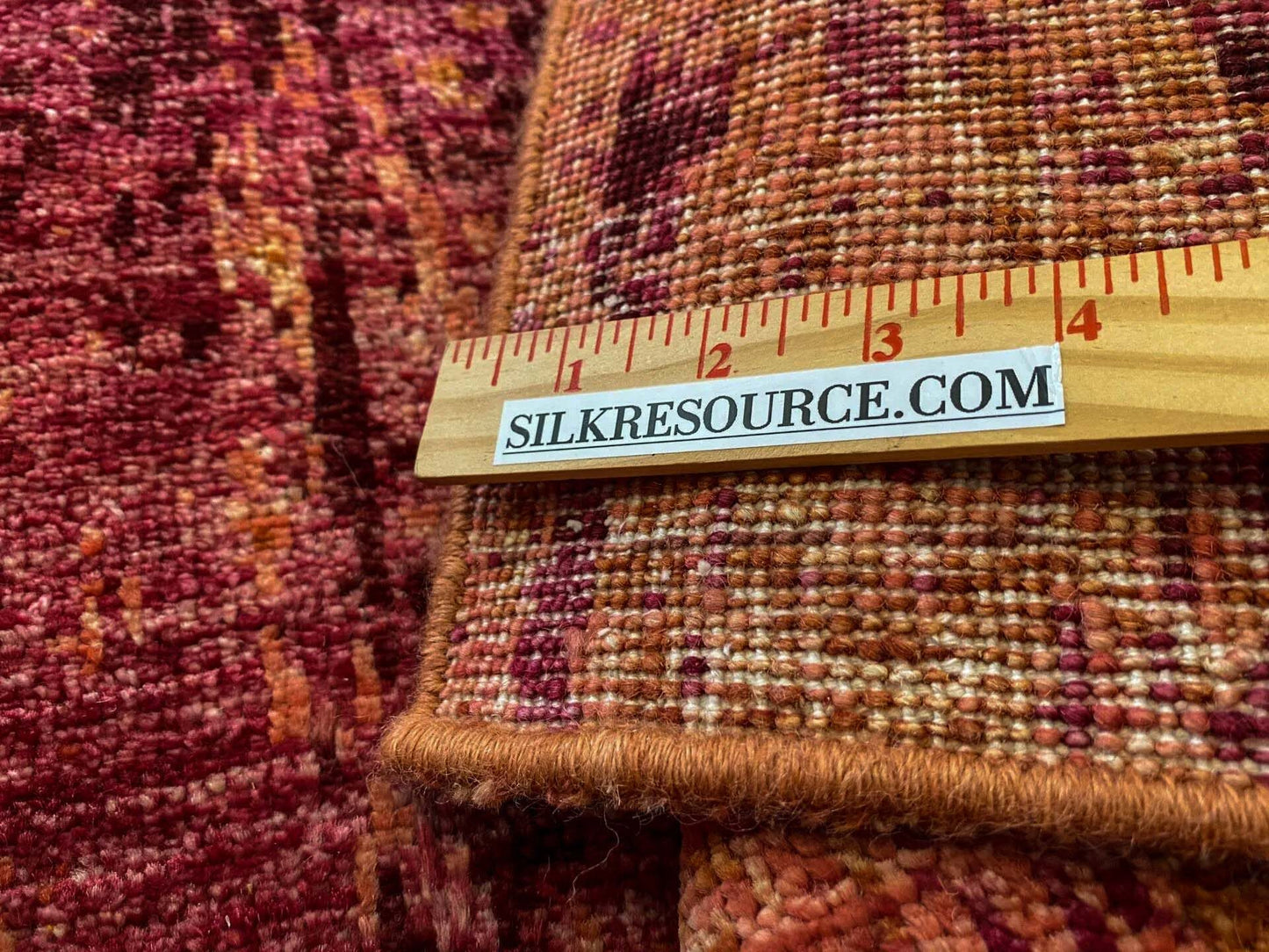 Stark CORUM MAROON Deep Red Orange Pink Raspberry Rust Iridescent Abstract Rain Forest Landscape 8x10' Rug MSRP USD11500