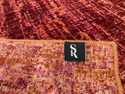 Stark CORUM MAROON Deep Red Orange Pink Raspberry Rust Iridescent Abstract Rain Forest Landscape 8x10' Rug MSRP USD11500