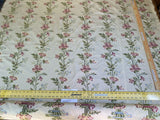 Scalamandre Carlotta Vine Tourmaline &amp; Ivory Historical Silk Lampas Fil Coupe Pink Blue MSRP USD 400+/yard