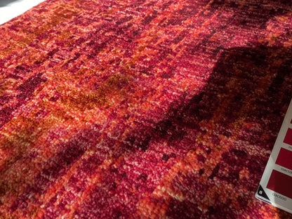 Stark CORUM MAROON Deep Red Orange Pink Raspberry Rust Iridescent Abstract Rain Forest Landscape 8x10' Rug MSRP USD11500