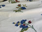 By Yd Scalamandre Nocturne Ivory Traditional Flower Brocade Blue Red Green Ivory Cotton Blend MSRP USD 244/Y