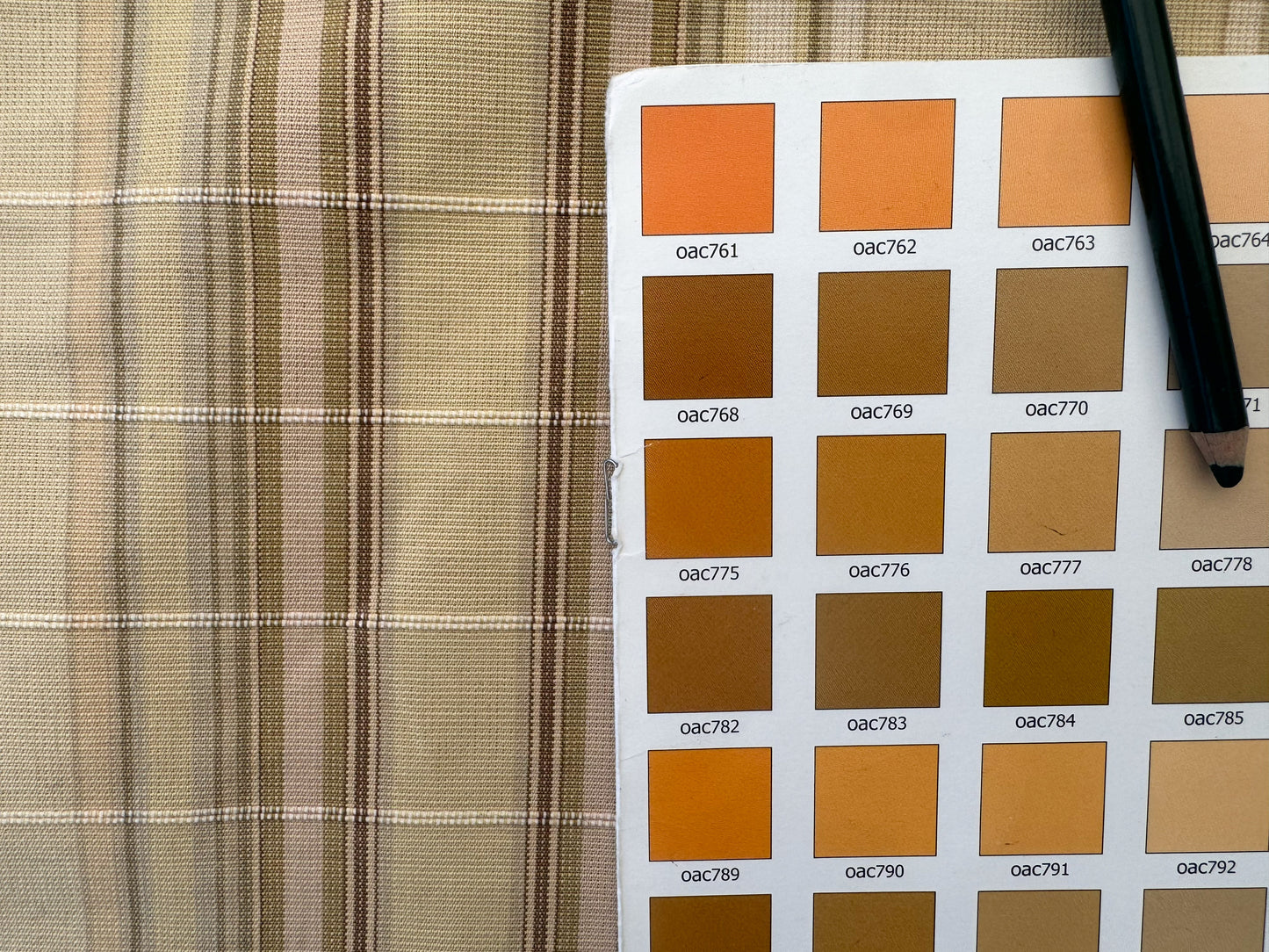 Scalamandre Cordina Stripe Tan Beige Brown Cotton - By the yard