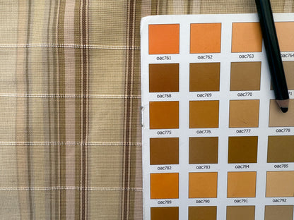 Scalamandre Cordina Stripe Tan Beige Brown Cotton - By the yard