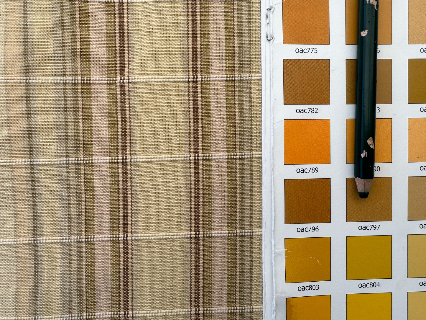 Scalamandre Cordina Stripe Tan Beige Brown Cotton - By the yard