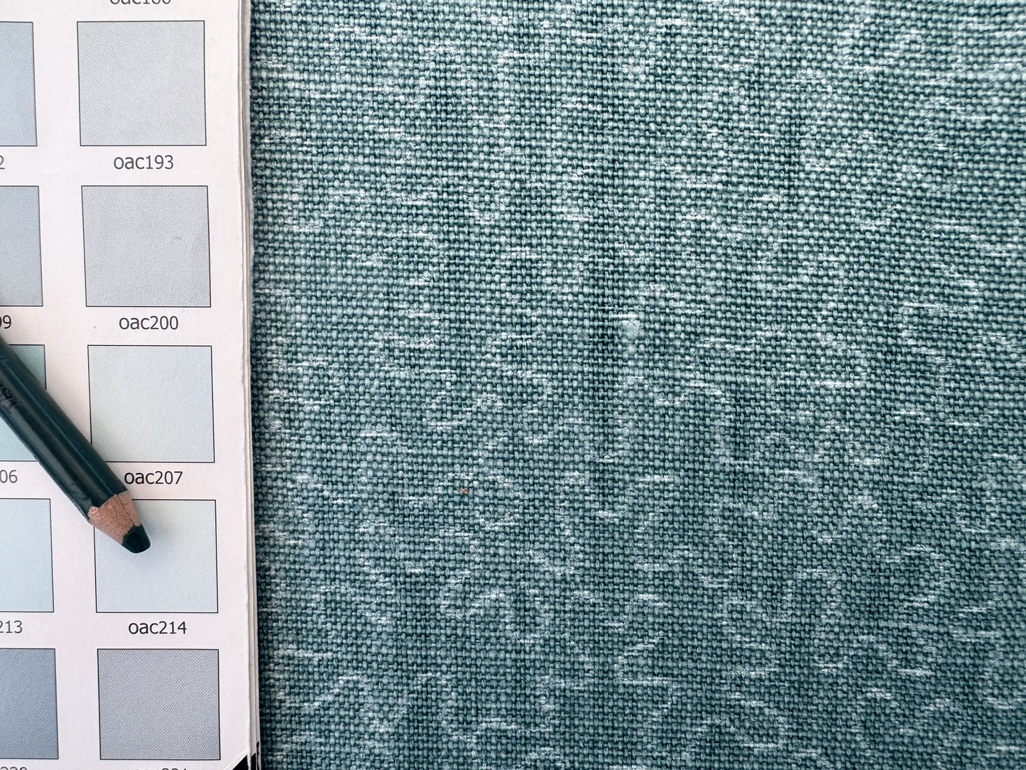 Scalamandre Squiggle Turqouise Blue Green Abstract Linen Laser Light Print Texture Heavy MSRP USD186/y