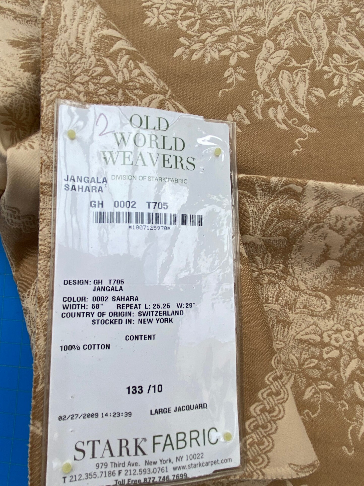 43 Berkbox86 Square Jacquard by Scalamandre Jangala Sahara Beige Safari Animal Leopard Monkey Hummingbird Cotton MSRP USD 320/Y