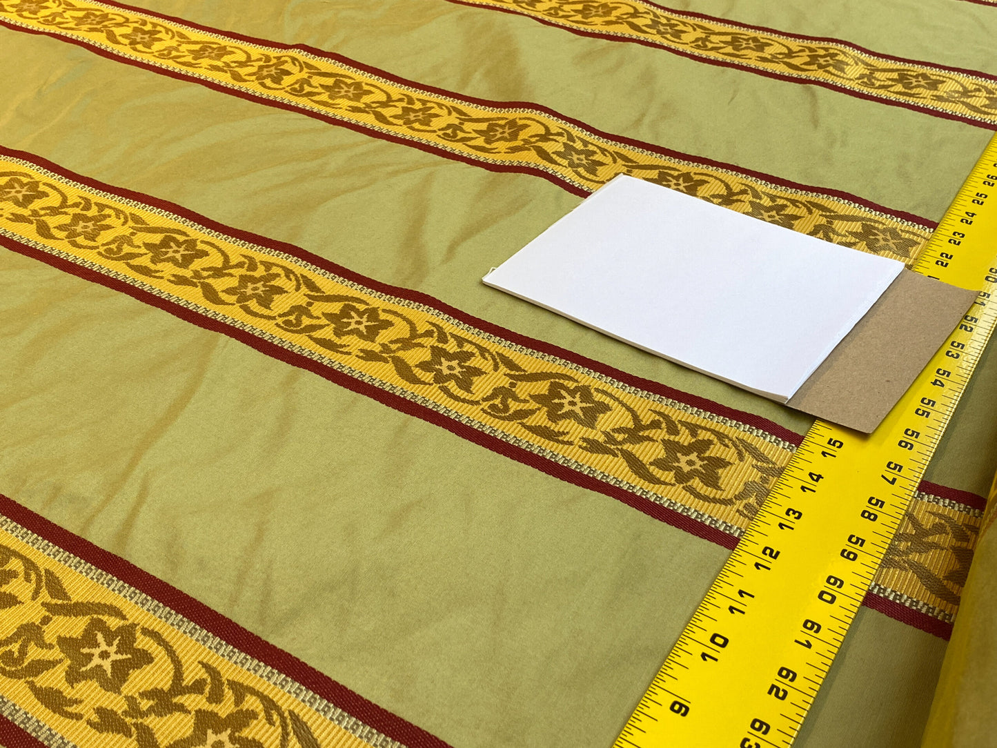 Scalamandre Sabina Stripe Apple Green Jacquards Silk Blend - By The Yard