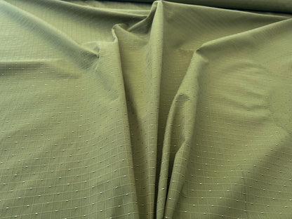Scalamandre Casino Sage White  on Green 100% Cotton Circle Small Scale - By the yard