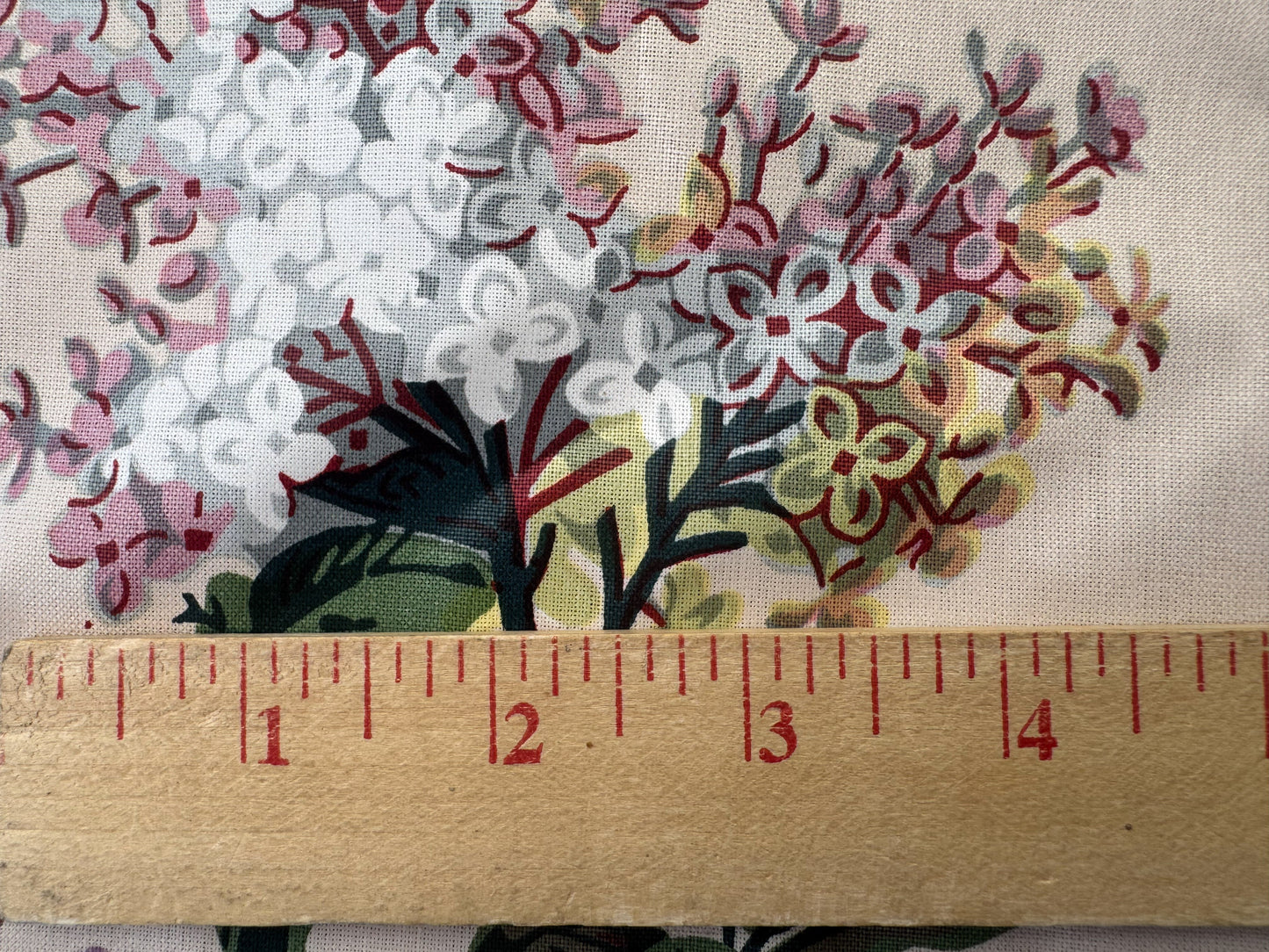 Scalamandre Lilas Multi Cream Floral Print 100% Cotton - By the yard