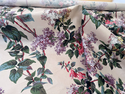Scalamandre Lilas Multi Cream Floral Print 100% Cotton - By the yard