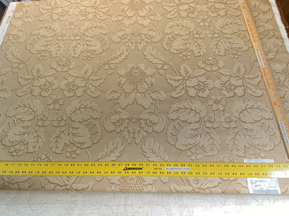 by yard Scalamandre Locarno Sand Beige Cotton Linen Print Neutral Flora MSRP USD 132/Y