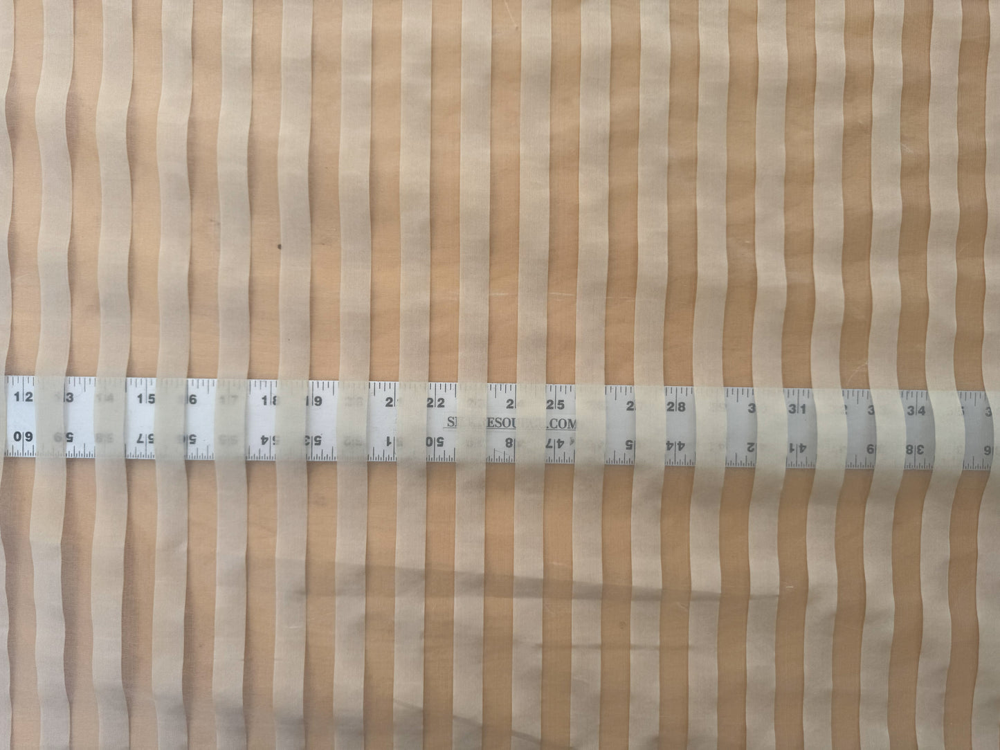 Scalamandre Ballet Silk Stripe Cream and White 100% Silk Sheer Stripe - by the yard