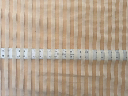 Scalamandre Ballet Silk Stripe Cream and White 100% Silk Sheer Stripe - by the yard