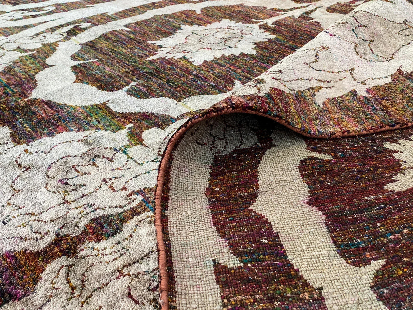 Stark Ciudad Madero Olive Green Silk Rug Hand Knotted Classic Medallion Damask 8x10' MSRP USD16200