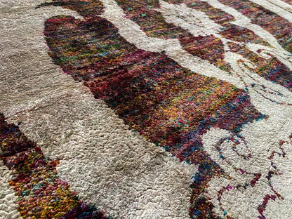 Stark Ciudad Madero Olive Green Silk Rug Hand Knotted Classic Medallion Damask 8x10' MSRP USD16200