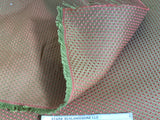 Scalamandre Tanya Watermelon  Silk Cotton Mini Texture Dot Red Pink Green MSRP USD 256/Y
