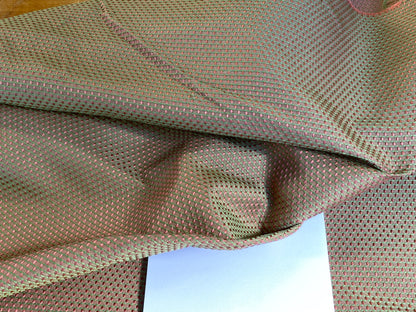 Scalamandre Tanya Watermelon  Silk Cotton Mini Texture Dot Red Pink Green MSRP USD 256/Y