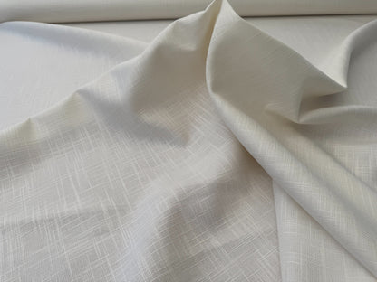 Scalamandre Ari Ivory Cream White Solid Texture Heavy Duty -By the yard