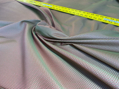 Scalamandre Tanya Watermelon  Silk Cotton Mini Texture Dot Red Pink Green MSRP USD 256/Y