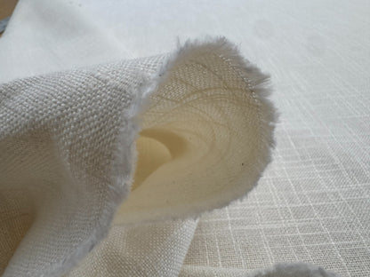 Scalamandre Ari Ivory Cream White Solid Texture Heavy Duty -By the yard