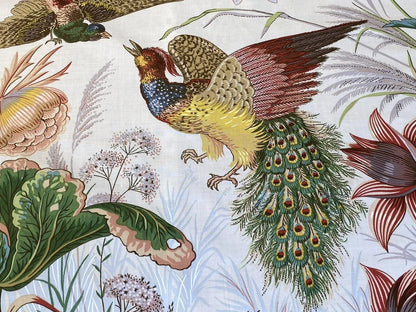 Scalamandre Le Touvet Cream/coral Pink Green Red Black Blue Chinoisery Butterfly Peony Rose Oriental Garden MSRP USD 288/Y  Print