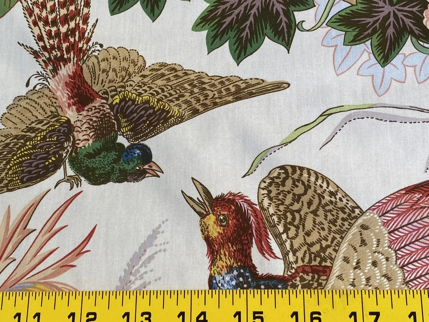 Scalamandre Le Touvet Cream/coral Pink Green Red Black Blue Chinoisery Butterfly Peony Rose Oriental Garden MSRP USD 288/Y  Print