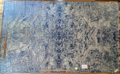 Stark Cedartown Light Slate Grey Modern Blue Grey Rug Medallion Hand Knotted - 100% Silk - 9x12' MSRP USD16250