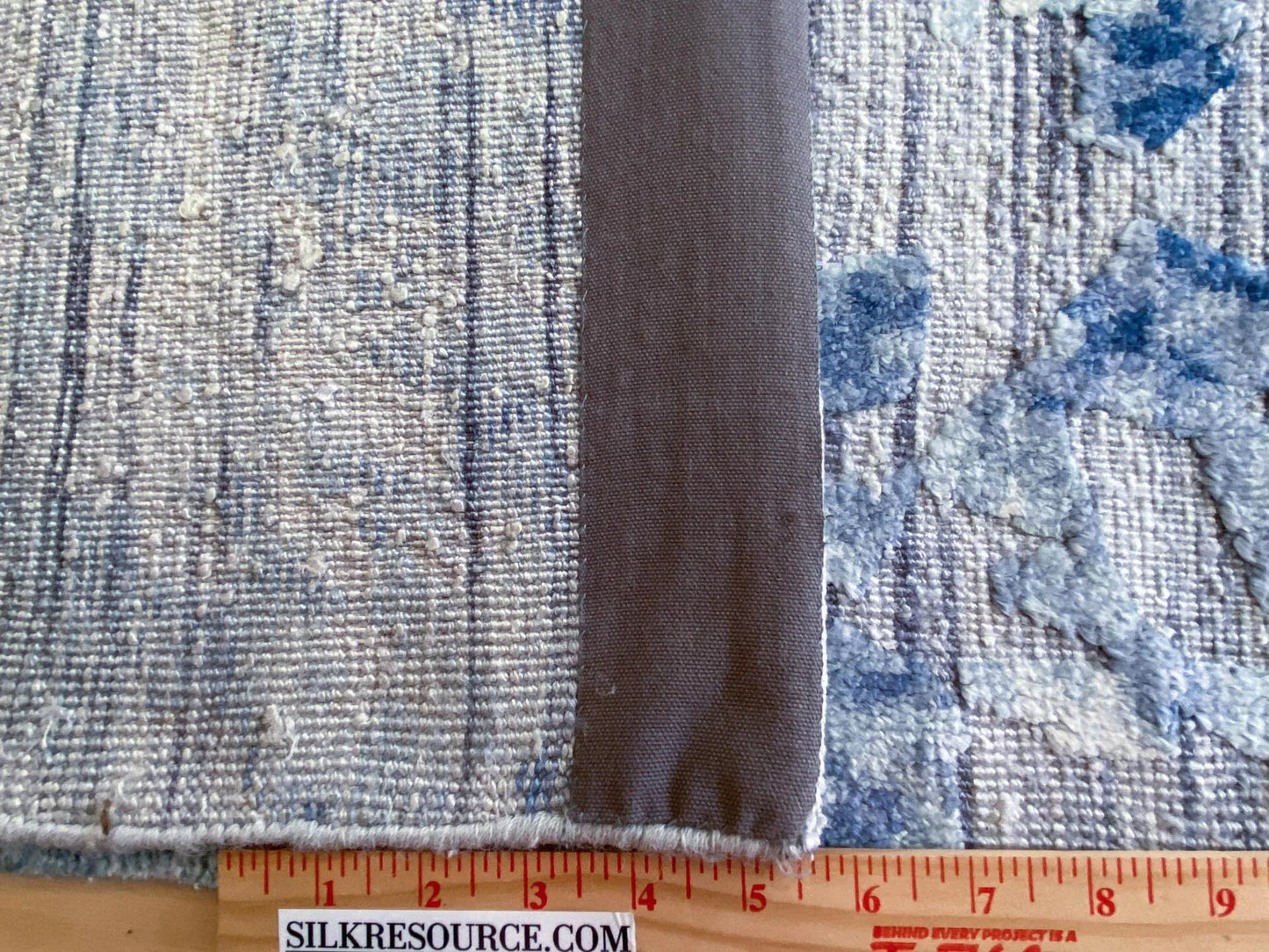 Stark Cedartown Light Slate Grey Modern Blue Grey Rug Medallion Hand Knotted - 100% Silk - 9x12' MSRP USD16250