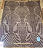 Stark FEIRA DE SANTANA MOCHA Silk Wool Rug Fan Ginkgo Leaf 8x10' MSRP11400