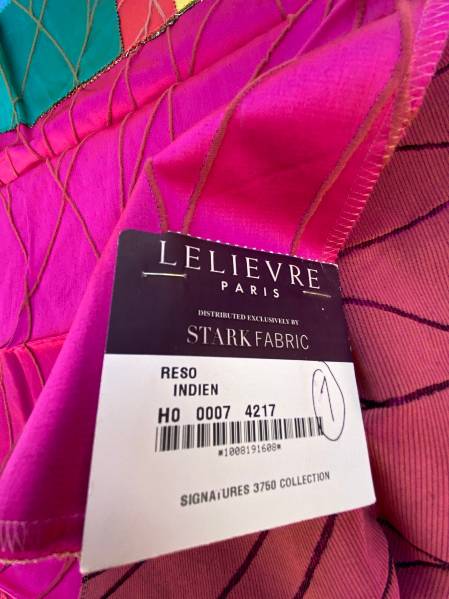 16 Berkbox87 Square Jacquard by Lelievre Reso Indien Pink Abstract Graphic MSRP USD 594/y