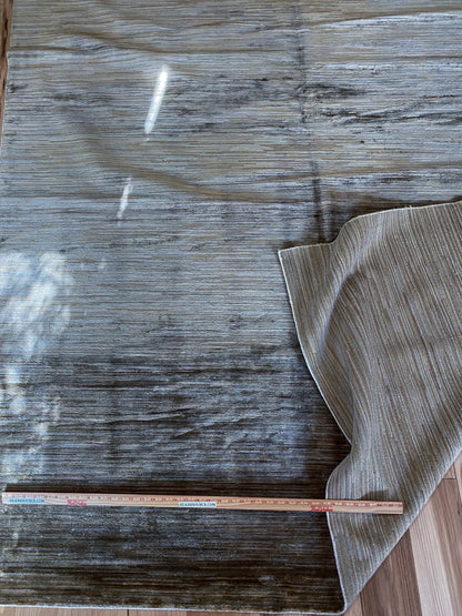 Stark Elyria Grey Silk Hand Knotted Rug Modern Serenity 6x9' MSRP USD 11050