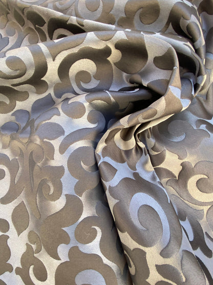 17 Berkbox87 Square Jacquard by Old World Weavers My Fair Lady Charcoal Gray Brown Large Jacquard MSRP USD 300+/y