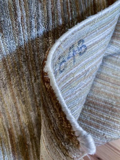 Stark Elyria Grey Silk Hand Knotted Rug Modern Serenity 6x9' MSRP USD 11050