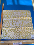 18 Berkbox87 Square Jacquard by Old World Weavers My Fair Lady Gold White Large Jacquard MSRP USD 300+/y