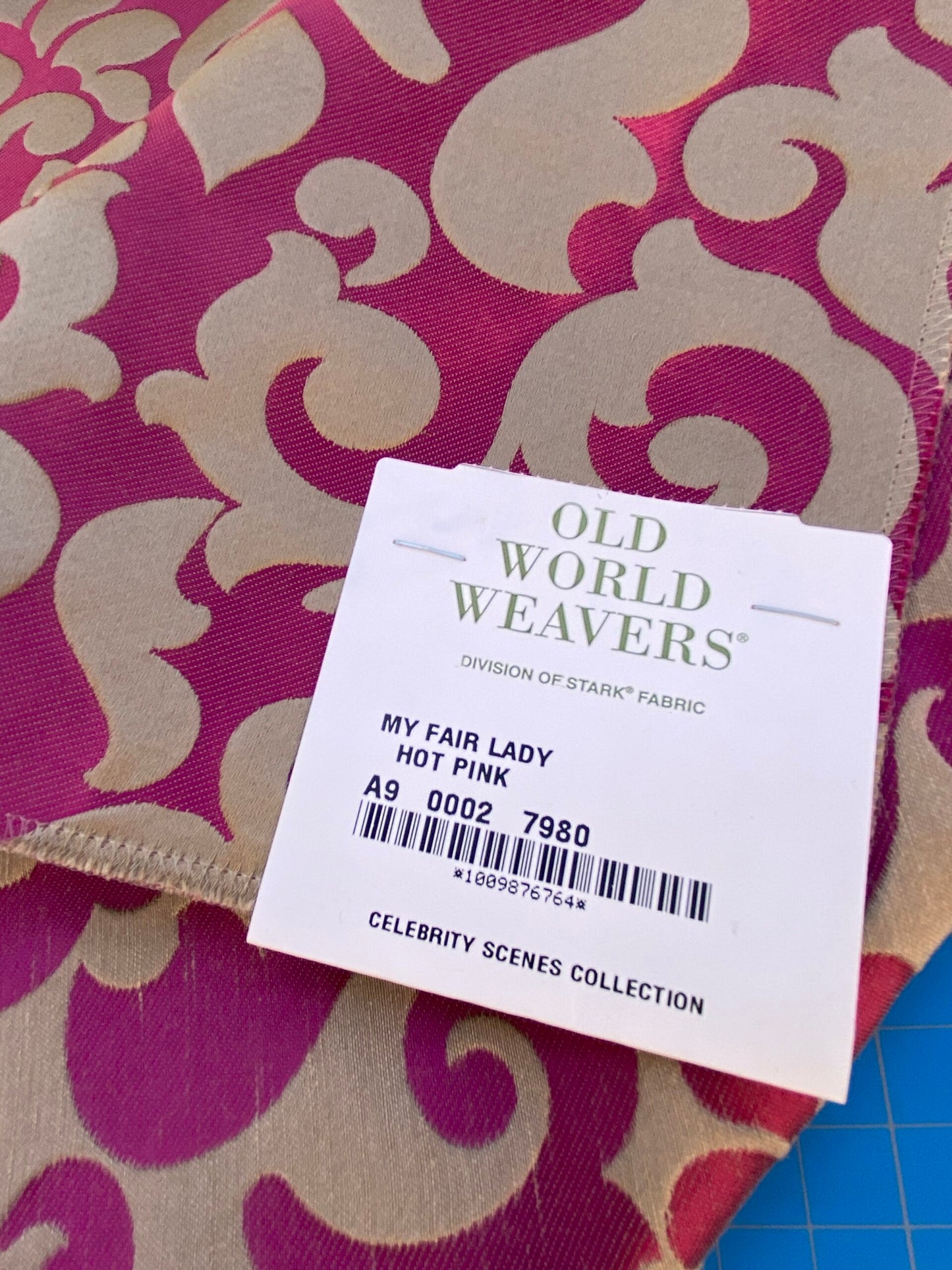 21 Berkbox87 Square Jacquard by Old World Weavers My Fair Lady Hot Pink Beige Large Jacquard MSRP USD 300+/y