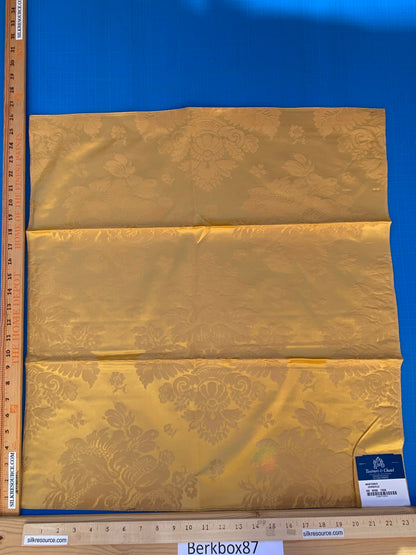 22 Berkbox87 Square Jacquard by Tassinari &amp; Chatel Mortemer Jonquille Yellow Damask MSRP USD 300+/y
