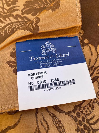 23 Berkbox87 Square Jacquard by Tassinari &amp; Chatel Mortemer Cuivre Brown Damask MSRP USD 300+/y