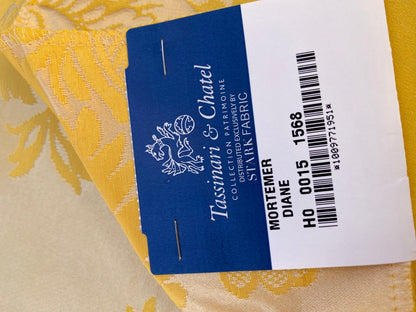 24 Berkbox87 Square Jacquard by Tassinari &amp; Chatel Mortemer Yellow Beige Damask MSRP USD 300+/y
